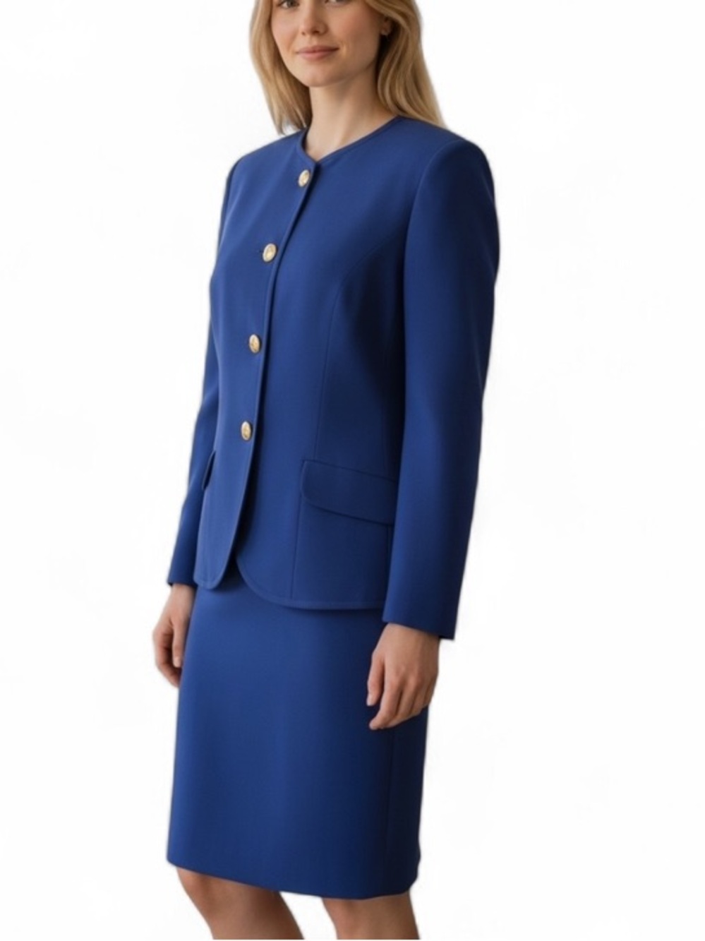 Liz Clairborne Royal Blue Suit Set of Three
